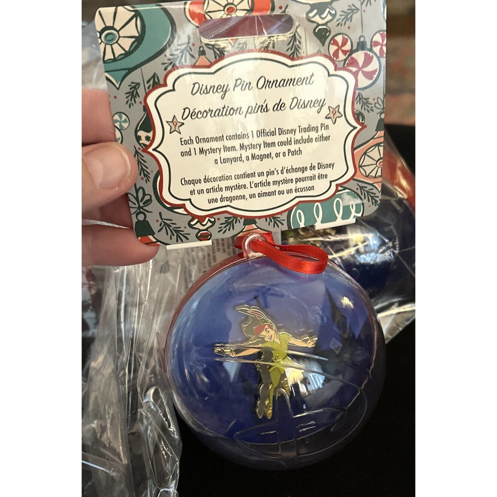 Brand NEW! Disney Parks PETER PAN 2022 Pin Ornament Ball Mystery Inside Sealed - Picture 5 of 9